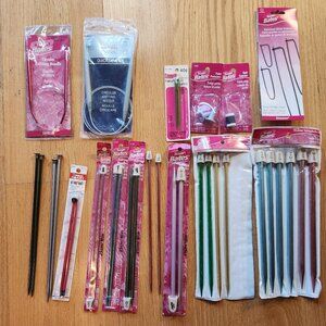 Lot of Susan Bates Knitting Needles Sizes 6 - 13 Circular & Accessories Most New